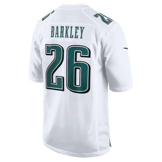 P.Eagles #26 Saquon Barkley White Game Jersey Stitched American Football Jerseys